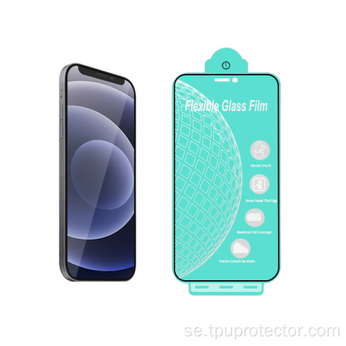 9H flexibelt glasskärmskydd för iPhone 12Pro